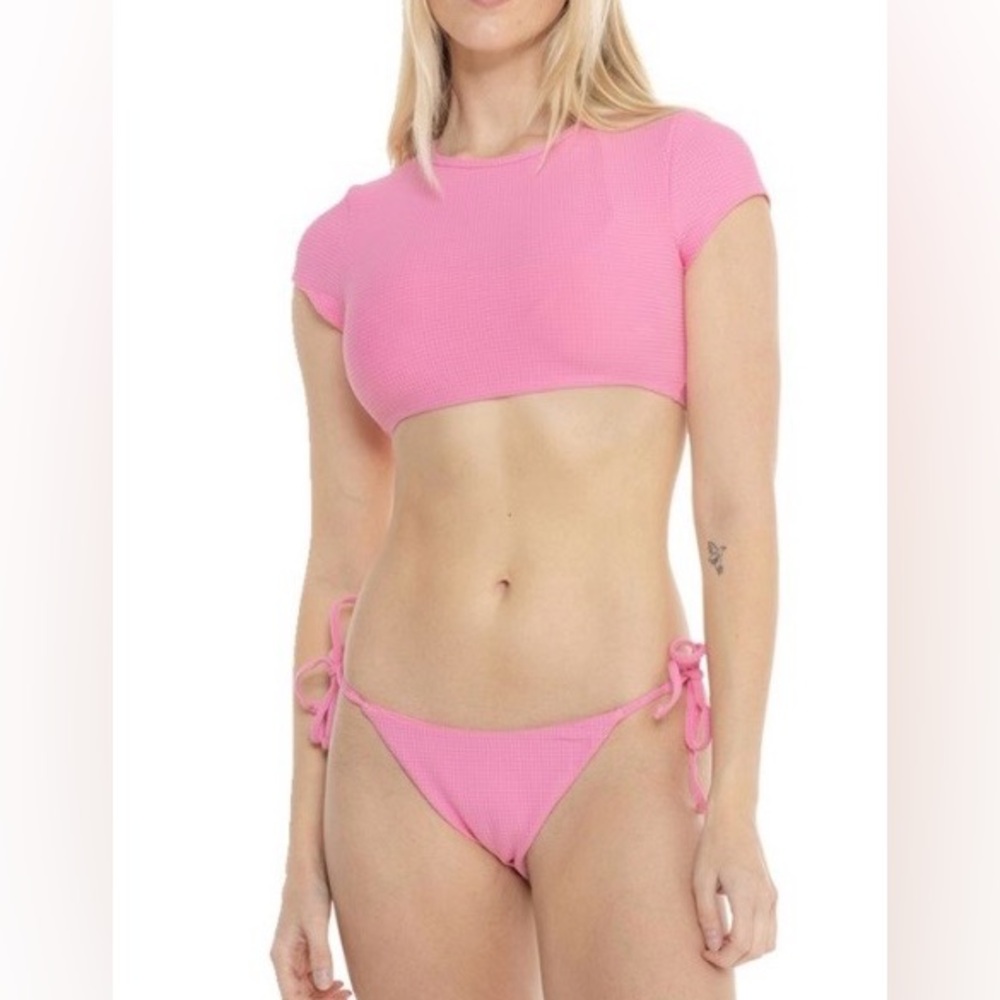Dippin Daisy’s Joni Rash Guard & Bikini Bottom 2pc Swimsuit